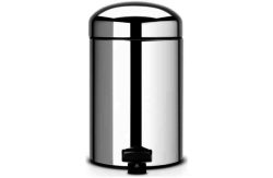 Brabantia 3 Litre Retro Pedal Bin - Brilliant Steel.